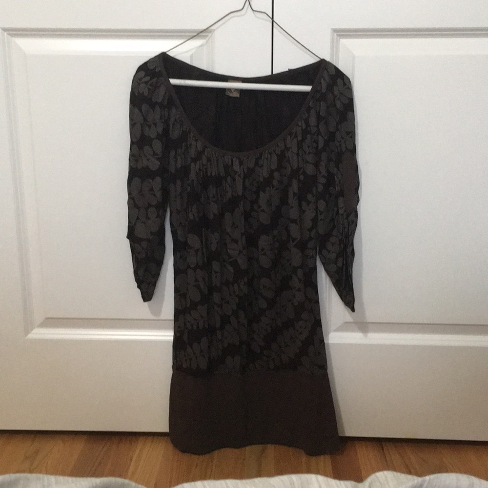 Brown T-shirt dress